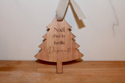 Boule Sapin "Noël famille"