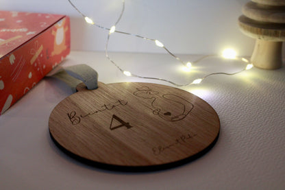 Boule annonce de grossesse "Bientôt, nous serons X"
