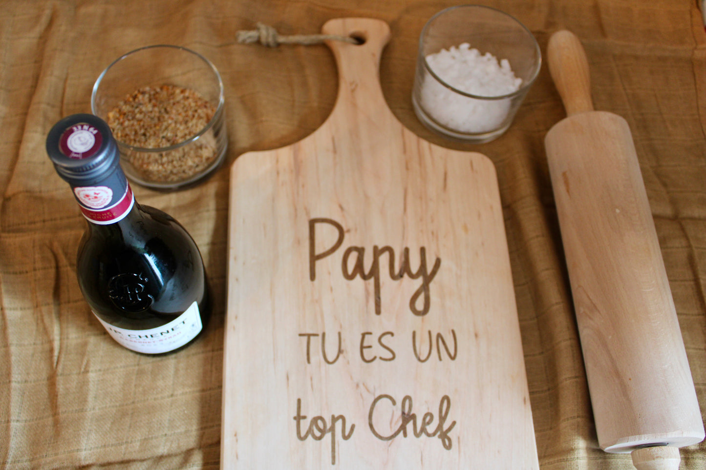 Planche en bois d'aulne personnalisée🍷🧀