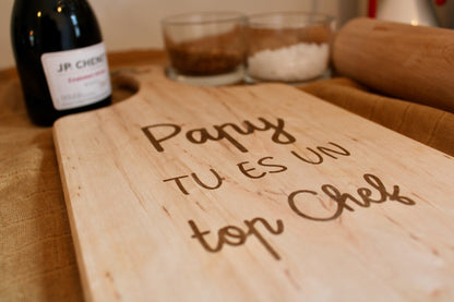 Planche en bois d'aulne personnalisée🍷🧀